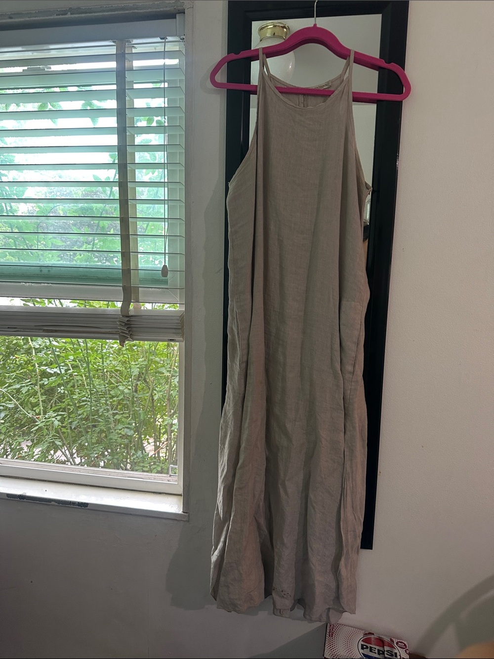 Sleeveless Taupe Maxi Dress - Minimalist Summer Slip